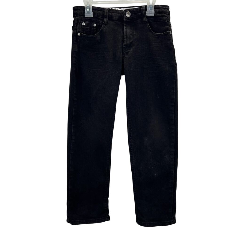 GSTR G Star Jeans Straight Leg 10 Boys Youth Black Denim Zip Fly 5 Pocket